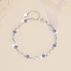 S925 Fashion Colorful Moissanite Sterling Silver Bracelet