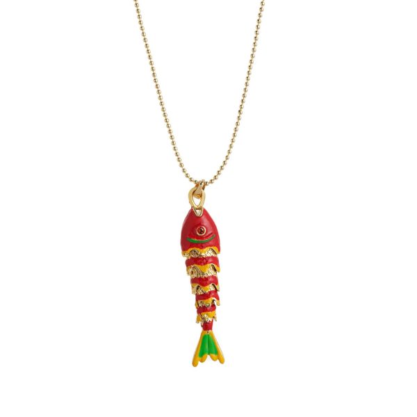 Necklace Female Fishtail Colorful Light Luxury Temperament All-match