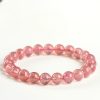 Natural Pigeon Blood Red Ice Strawberry Quartz Bracelet