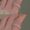 White Tea Qinghuan Colored Glaze Ring