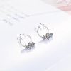 New Style Circle Star Tassel Earrings Female Zircon