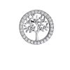 925 Silver Round Silver Tree Zircon Earrings Elegant Earrings For Women
