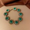 Zircon Micro Inlaid Bracelet Light Luxury Retro Temperament