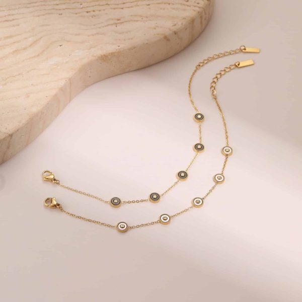 Light Luxury Fritillary Stainless Steel Bracelet 18K Gold Plating Exquisite Design Sense Ornament
