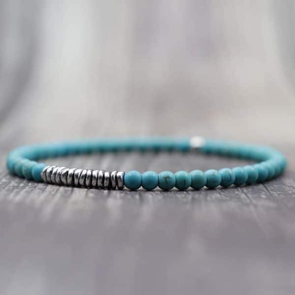 Silver Natural Stone Bracelet