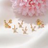 Korean Style Geometric Stud Ear Stud Set