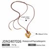 European And American Irregular Liquid Glossy Hollow Pendant Necklace