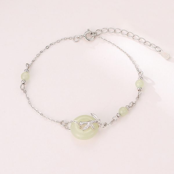Women's Hetian Jade Safety Buckle Bracelet