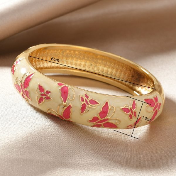 Enamel Butterfly Simple All-match Vintage Bracelet