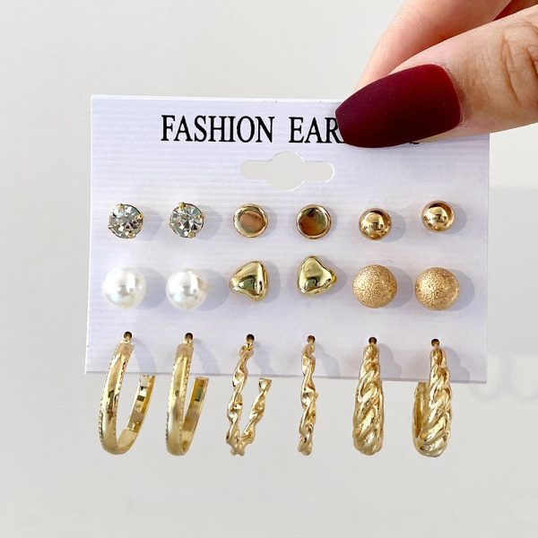 Aircraft Baiyun Earring Set 6-piece Creative