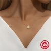 Simple S925 Loving Heart In Sterling Silver Personalized Three-dimensional Necklace