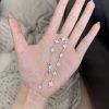 S925 Sterling Silver Four-diamond Full Diamond Bracelet
