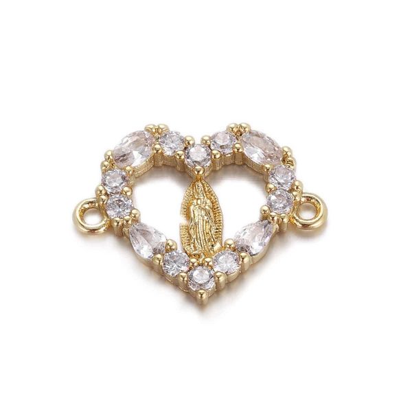 Angel Mermaid Love Heart Character Zircon Pendant Diy Bracelet Necklace