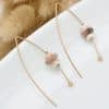 Design natural stone creative earrings