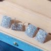 Ring Luxury Exaggerated Ladies Zircon 2-Piece Set