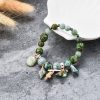 National Style Black Natural Stone Shell Beach Bracelet Jewelry