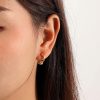 Sterling Silver Circle Ear Buckle Female Temperament Detachable