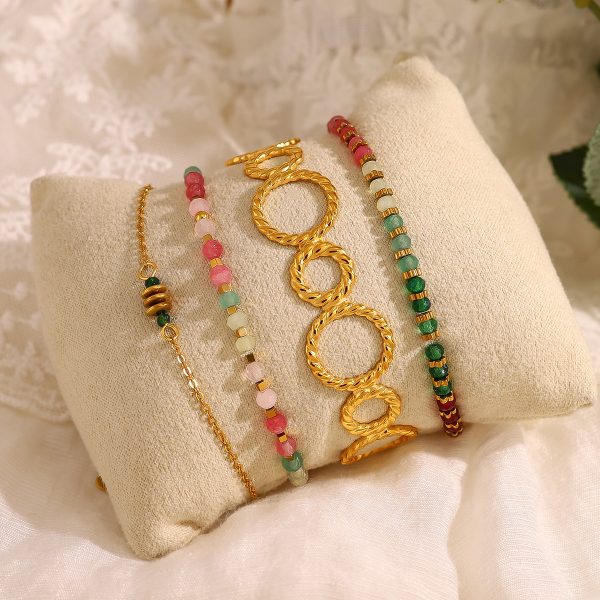 European And American New Thread Ring Stitching Open-ended Bracelet