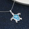 Cute Turtle OPAL Pendant Charm All-match Necklace