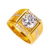 High Carbon Diamond Zircon Men's Imitation Moissanite Ring
