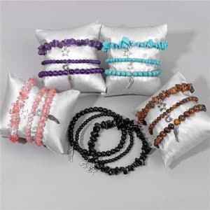 Natural Stone Elastic Bracelet Female
