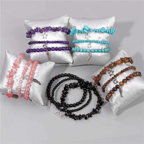 Natural Stone Elastic Bracelet Female