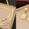 Jewelry Personalized Stainless Steel Necklace Set
