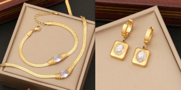 Jewelry Personalized Stainless Steel Necklace Set