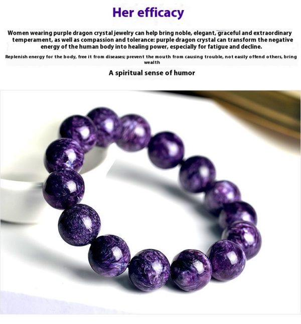 Natural Crystal Transparent Charoite Hands