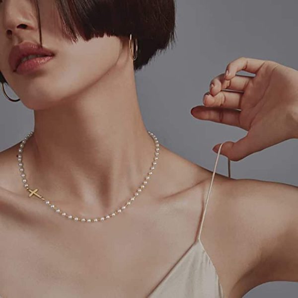White Necklace Wedding Short Clavicle Chain Simple
