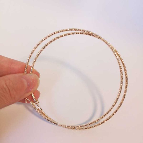 Metal Big Circle Earrings Female Wild Earrings Simple Temperament Ear Jewelry