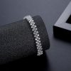 Copper Inlaid Zircon Crystal Bracelet Fashion Simple