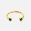 18K Real Gold Plated Titanium Steel INS Fashion Exquisite Zircon Opening Bracelet