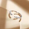 Commuting Twin Style Shining Gang Drill Index Finger Ring