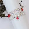 Letter Polymer Clay Beaded Bracelet