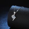 S925 Sterling Silver Necklace Moissanite Clavicle Chain