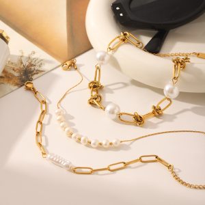 Pearl Bracelet Titanium Steel Bracelet Ornament