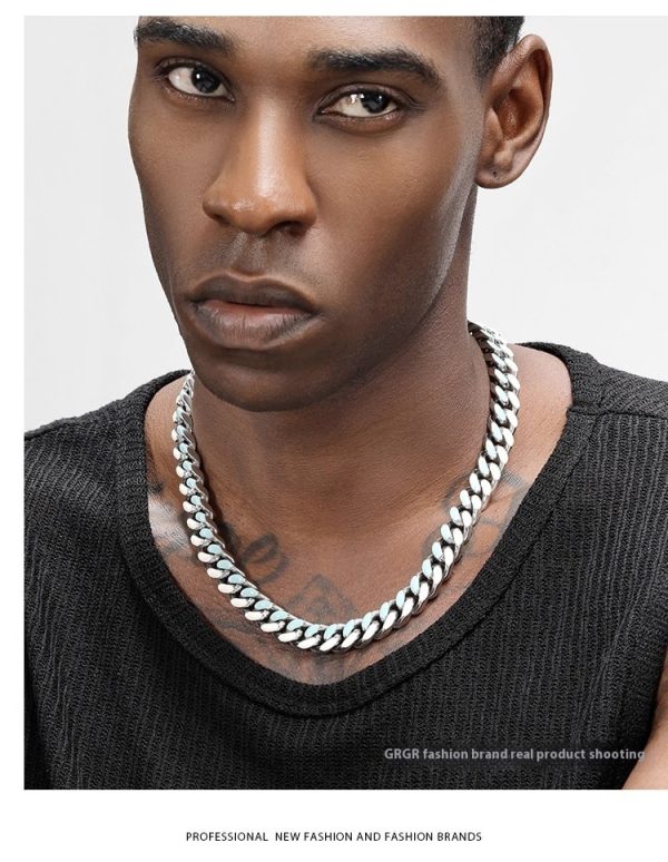 GRGR Original Genuine Three-dimensional Cutting Cuban Necklace For Men