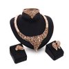 Ethnic Style Alloy Necklace And Earrings Four-piece Jewelry Set