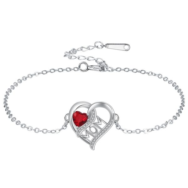 Heart Pendant MOM Bracelet For MOM Ornament