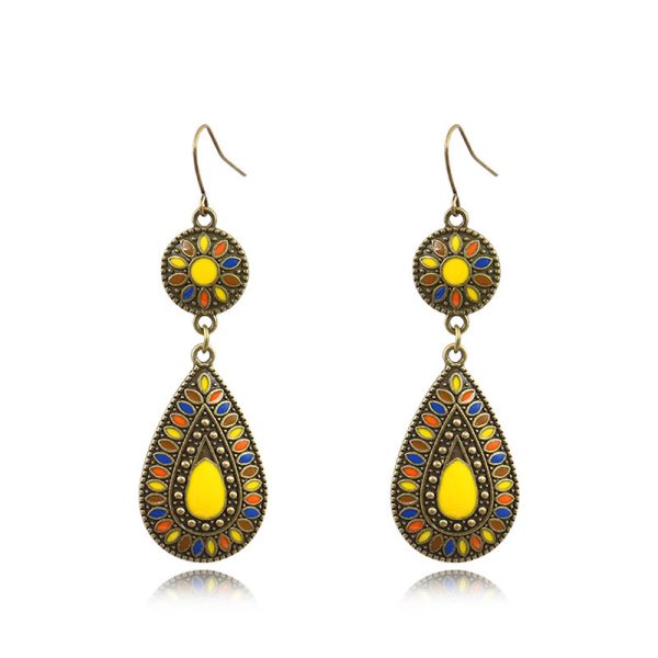 Colorful drop earrings