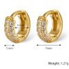 Amy Chunky Paved Hoops Earrings
