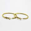 European And American Fashion Stainless Steel Earrings Big Circle Shrimp Male Buckle Earrings Female Jewelry