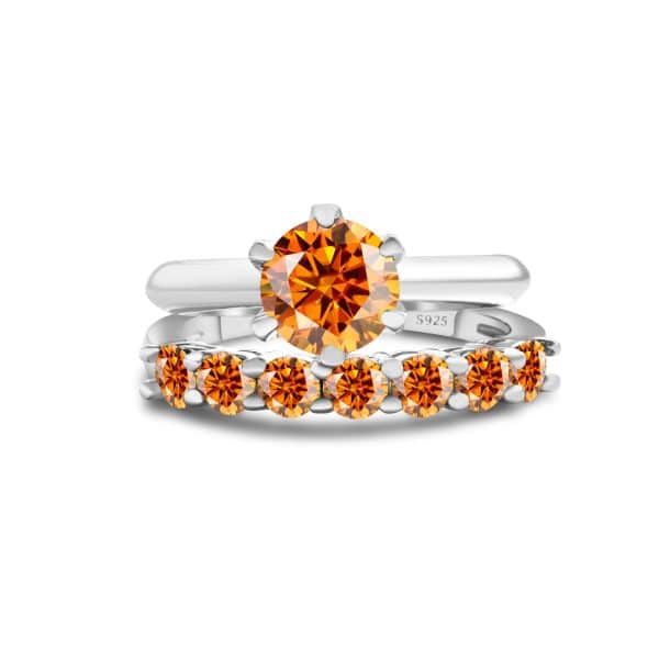 S925 Sterling Silver Moissanite Suit