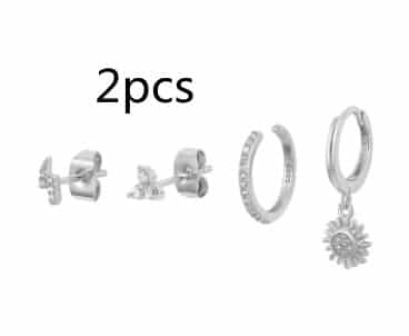 Creative Versatile Personality Simplicity Tassel Chain Earring Set