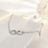 Mobius Strip Diamond Ring Push-pull Bracelet