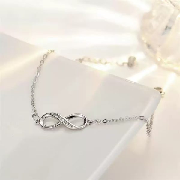 Mobius Strip Diamond Ring Push-pull Bracelet