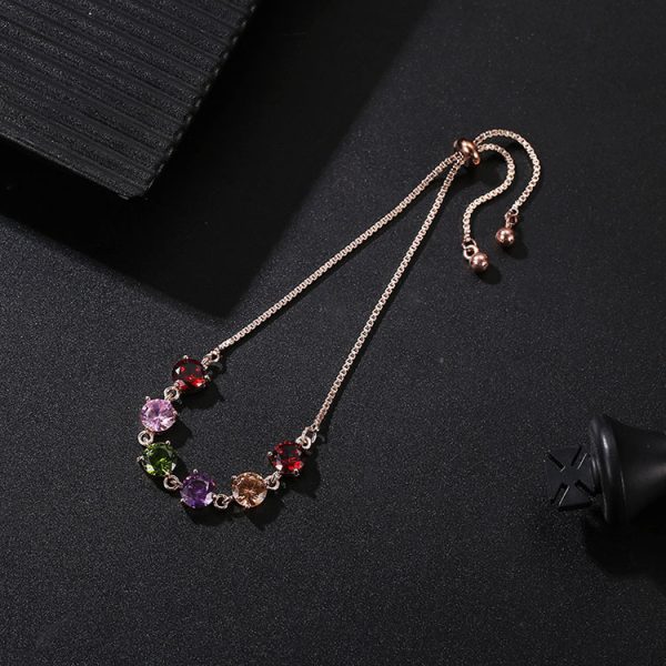 Fashion Simple Inlaid Zircon Bracelet For Women