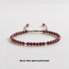 Hand-woven Garnet New Chinese Bracelet