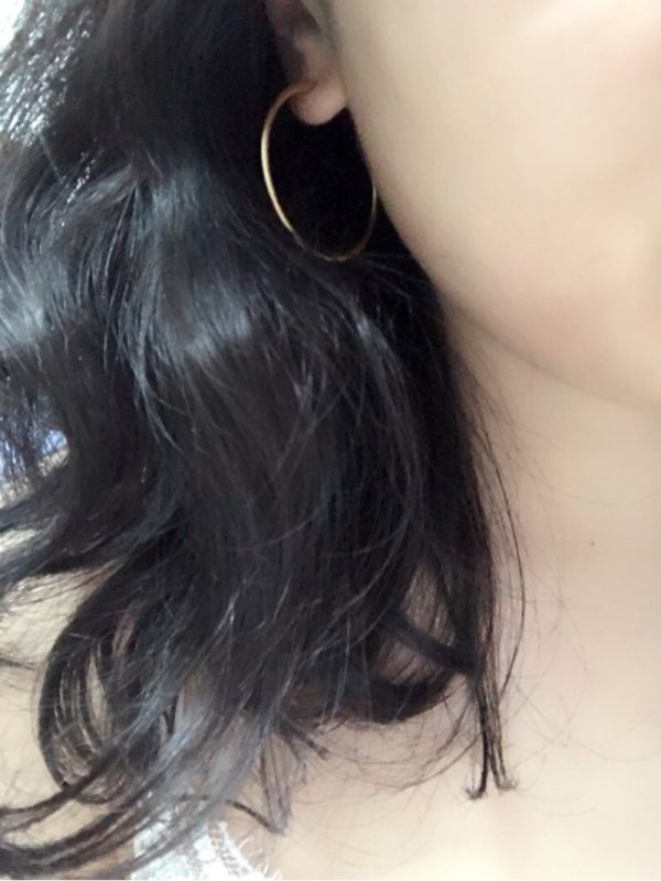 925 silver needle circle stud earrings
